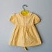vintage baby girl yellow dress