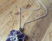 Vintage Floral Pendant Necklace