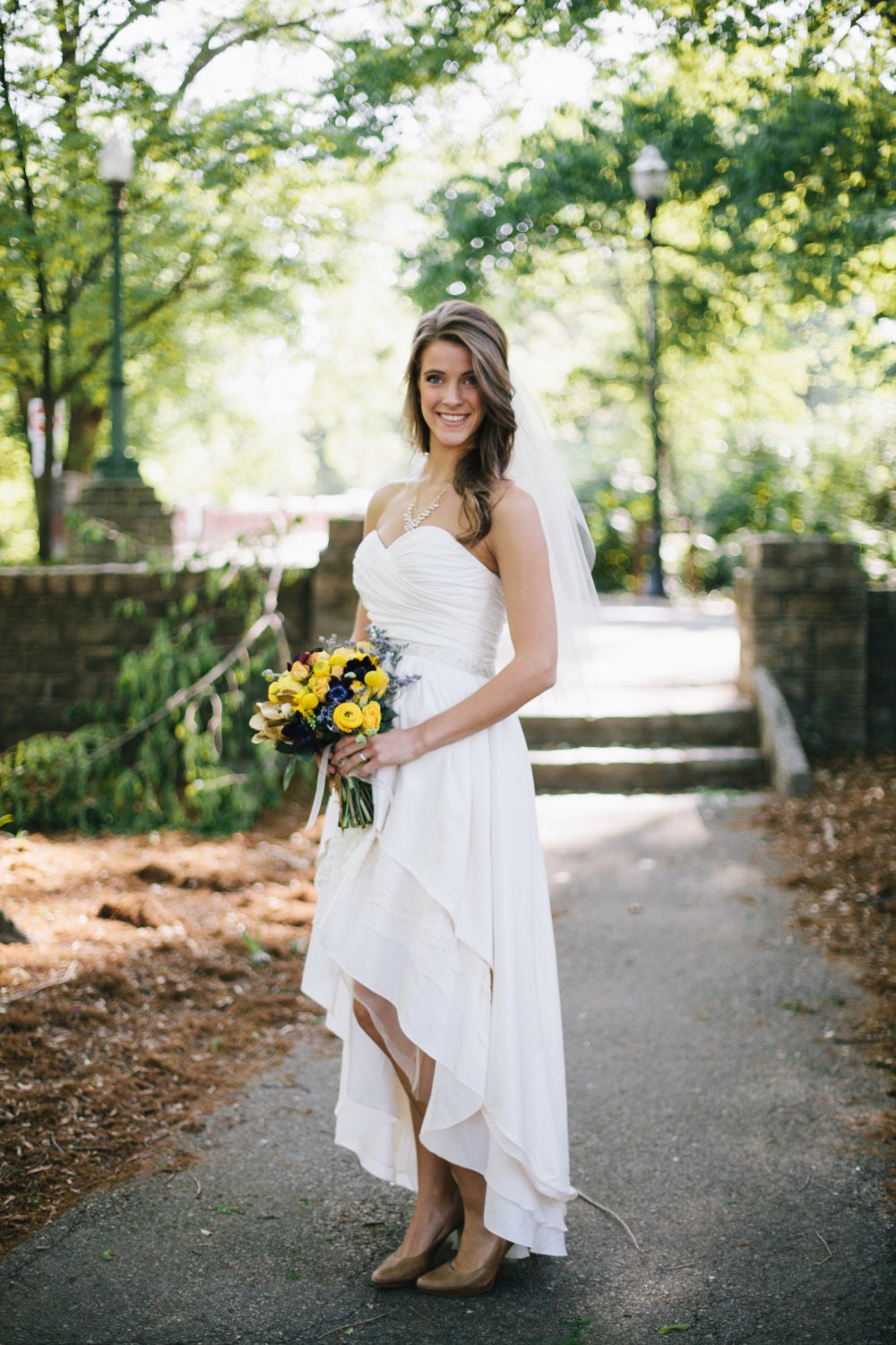 High Low Hem Wedding Dress - Stella by Starlight