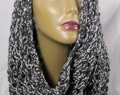 Black and Silver Net Snood