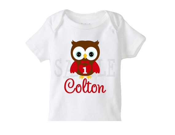 Owl Valentines Day Tshirt or Onesie , 1st Birthday Valentines Owl Tshirt or Onesie Boys or Girls Il_570xn