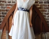 Crossover Dress with Patterned Sash - Multiple sizes and colors