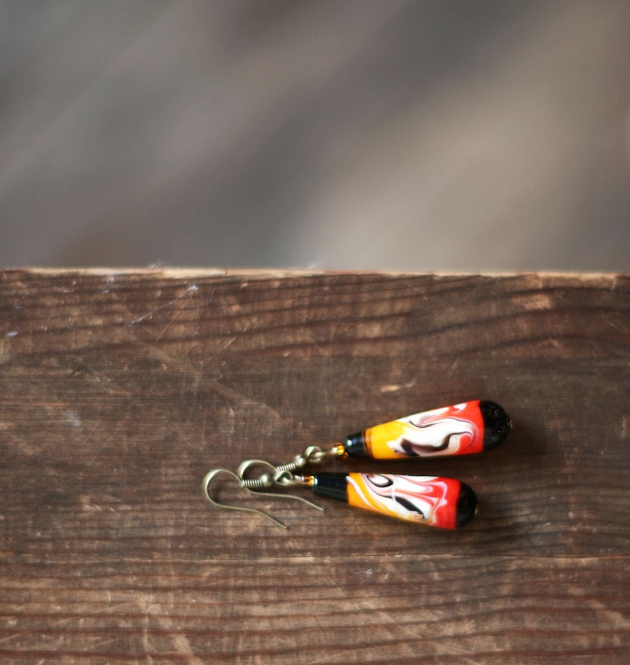 Fiery Flames Earrings