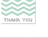 DIY Chevron Thank You Card Printable - Jade- In the Details -