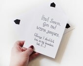 Things I Shouldn't Love In My Twenties: Card and Print