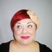 Mimi: A pale pink sequins Beret Hat with Bow Detail