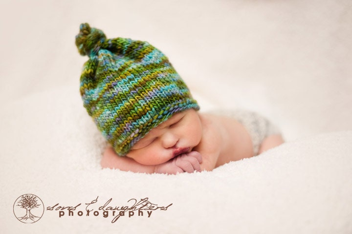 Sack Hat Pattern, Knit Hat Pattern, Newborn Photography Prop, Baby Hat, Toddler Hat Pattern, Newborn Hats, Child Hat Pattern