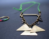 Necklace Triangle "candelabre"