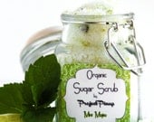 Organic Mint Mojito Lip & Body Sugar Scrub 2 oz All Natural No Chemicals