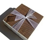 Wood Grain Handmade Tile Coasters Set of 4 Drink Coasters Beverage Coasters Natural Nature Tree Brown Pattern