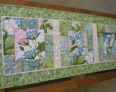Floral Table Runner or Wall Hanging Quilted fabric from Wilmington Prints and South Sea Imports