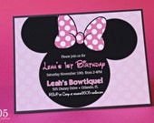 Minnie Mouse Invitation - Printable Invitation by 505 Design Paperie