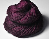 Pink fuchsia's last day OOAK - BFL superwash yarn sock weight