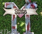Mississippi State University door hanger - M State door sign - sports door hanger