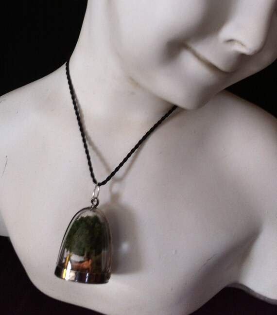 Nudist............ Miniature diorama pendant, necklace .. Nature, Erotic, Nude, Risque