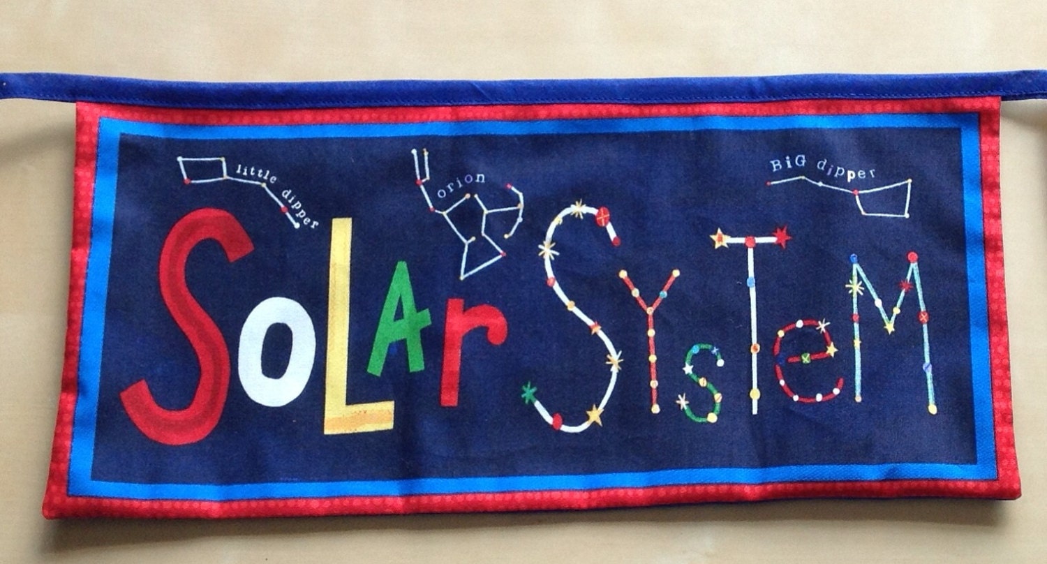 Solar System Bunting Sun Planets 11 Large Flags 9ft