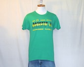 Vintage Soft 1986 SCHOOL BASKETBALL GRAPHIC Washington State Screen Stars Small Medium 50/50 T-Shirt