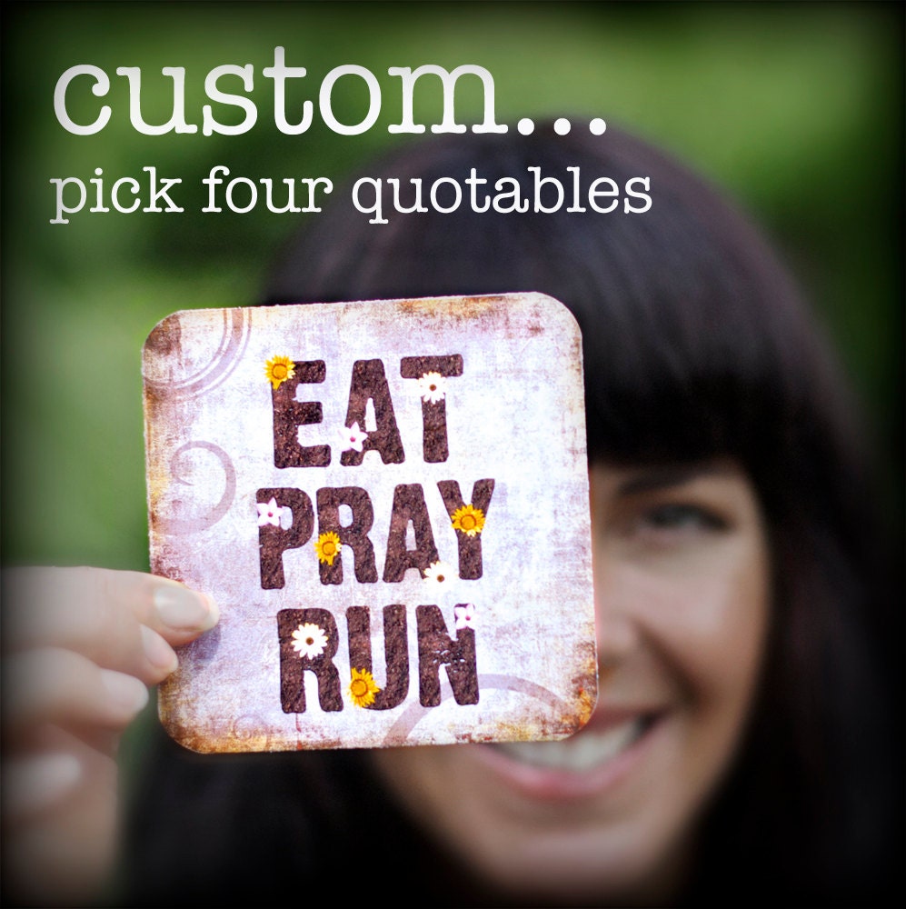 Quotables Mini Art -  Inspirational Running Note Cards - run 101