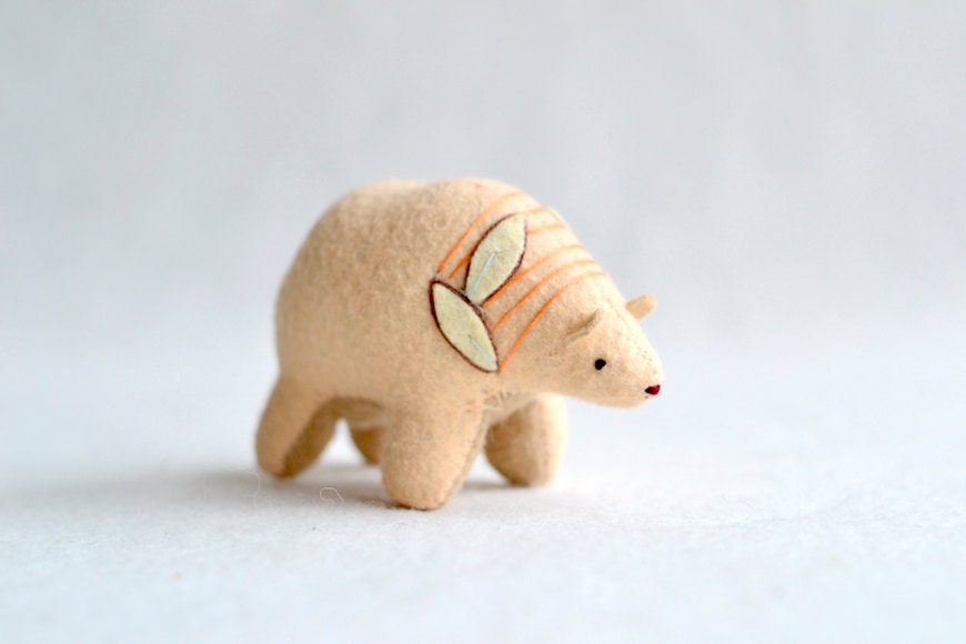 pink sands spirit bear - soft sculpture