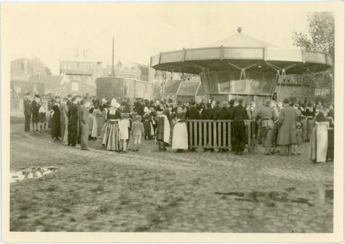 Vintage Photo "Carnival Rides", Photography, Paper Ephemera, Antique, Snapshot, Old Photo, Collectibles - 0025