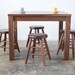 Walnut Kids Dining Table and Stools Set