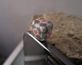 Companion Cube Inspired Dust Plug Cell Phone Charm