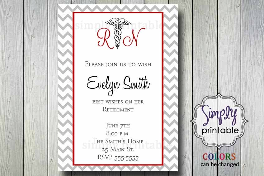Nurse Retirement Party Invitation Il_570xn