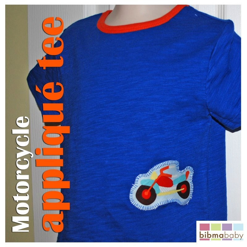 Motorcycle Applique T-Shirt