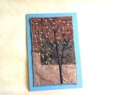 FIRST SIGNS of SPRING,  Mini Textile Art, Embroidery Art, Wall Art