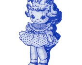 1940s Soft Doll Pattern Design 7422 Stuffed Doll and Wardrobe 9 Inch Stuffed Toy Doll Childrens Vintage Sewing Pattern UNCUT