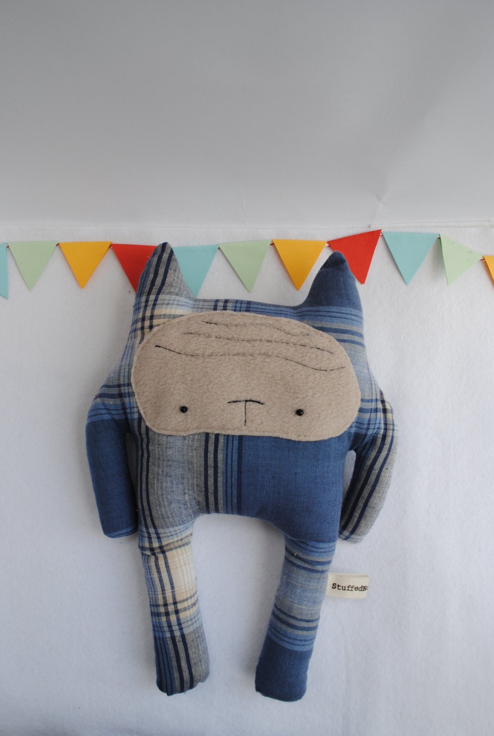 Frowny Puss Cat Plush.
