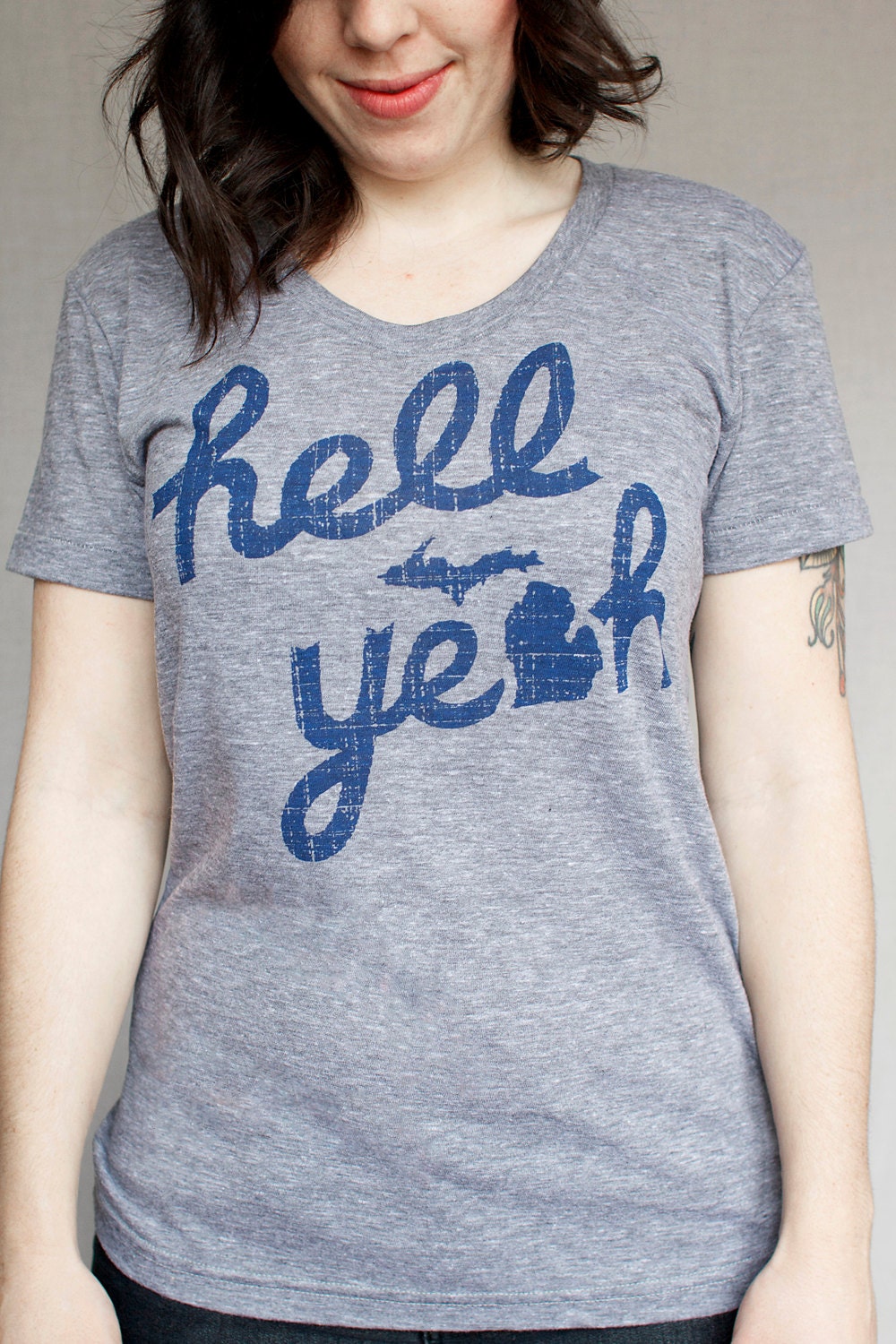 XL Womens Hell Yeah Michigan Shirt