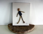 driftwood 'n' pebbles artwork ... shaped and drawn by nature...not cutted or carved, only natural stones and driftwood