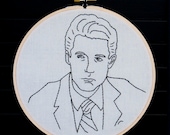 Twin Peaks Dale Cooper II Embroidered Wall Art.