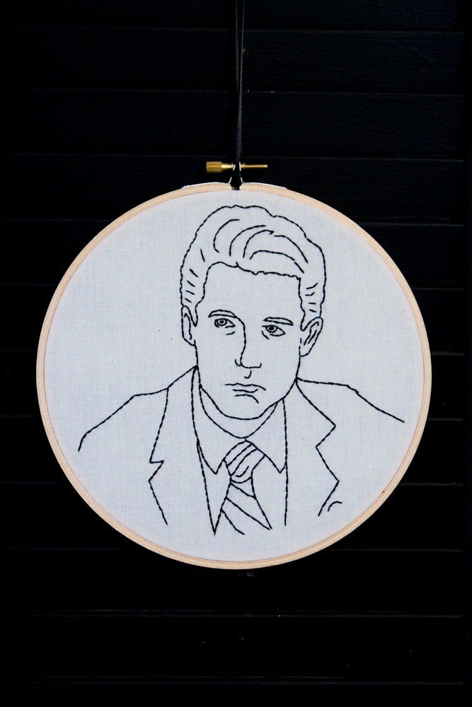 Twin Peaks Dale Cooper II Embroidered Wall Art.
