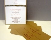 Wedding -  Invitation - Kraft & Brown  - CUSTOM  - 4.5" x 6.25" (11.25 cm x 15.63 cm) - Qty 1 - SAMPLE
