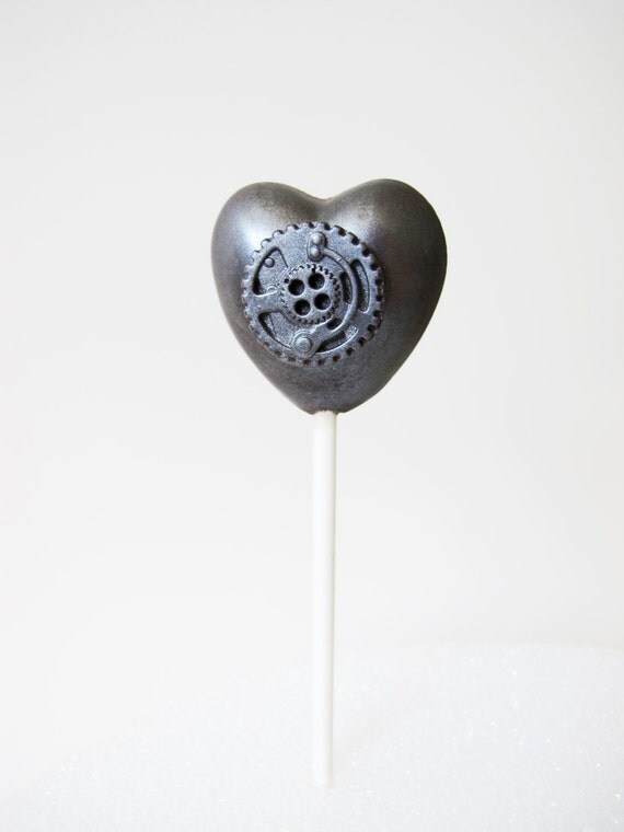 5 Chocolate Lollipops: Steampunk Love Il_570xn