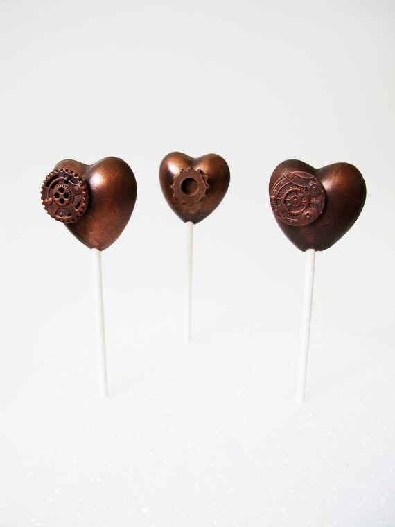 5 Chocolate Lollipops: Rusty Love Il_570xn