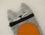 Hungry Cat // IPhone Case //  GrayTangerine // Rosebud Originals