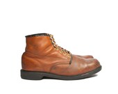 Men's Wolverine oAnkle Chukka Boots Brown Leather Black Trim size 12 D