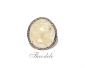 Diamond & White Sapphire Cocktail Ring