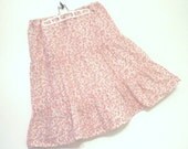 Knee Length Skirt - Bohemian Fashion Tiered Skirt