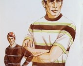Mens T Shirt Pattern 1970s Kwik Sew 309 Sz S-M-L-XL