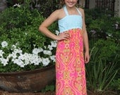INSTANT DOWNLOAD Tween / Teen Maxi Dress sewing pattern - tween sewing pattern - maxi dress - sewing pattern - girls sewing pattern