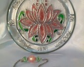 Rose Quartz Pendulum,  Pink Lotus Divination Set - - S&H Included
