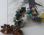 Vintage Destash Rhinestone Upclycle Bits And Pieces