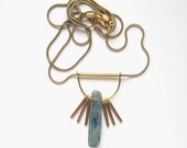 NEW - Kyanite teeth and brass bar