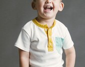 Henley PDF Sewing Pattern for Knit Fabric Sizes 18m 2T 3T 4T 5T 6 7 8