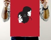 The White Stripes "Whites" - A3 Art Prints - Torso Vertical Illustrated Print - Approx 420 x 297 mm