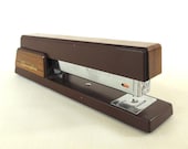 Swingline 767 Stapler Faux Bois Vintage 1970s Desk Accessory Office Supply